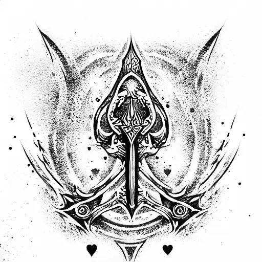 Ace of Spades tattoo design idea