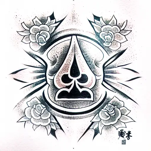 Ace of Spades tattoo design idea
