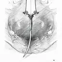 Sword tattoo design idea