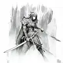 Sword tattoo design idea