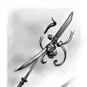 Sword tattoo design idea