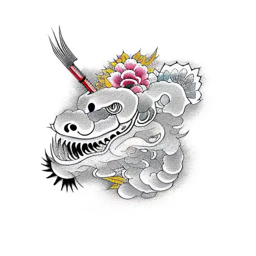 kanji japones de "disciplina" tattoo design idea