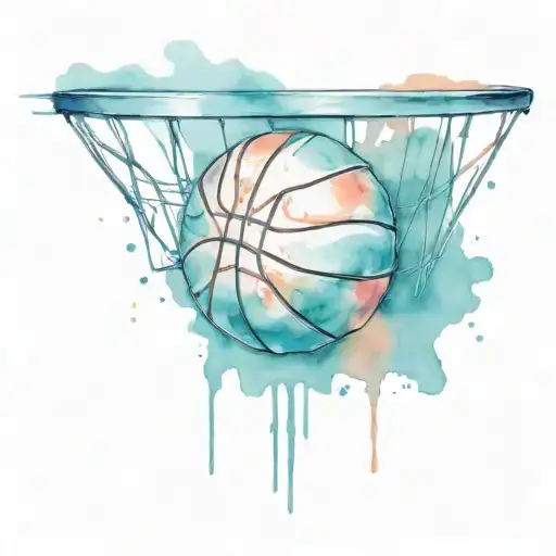 basketball with 24 subtly incorporated tattoo design idea