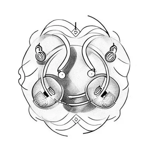 music lover tattoo design idea