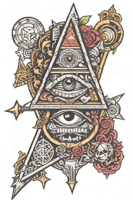 illuminati 2007 tattoo design idea