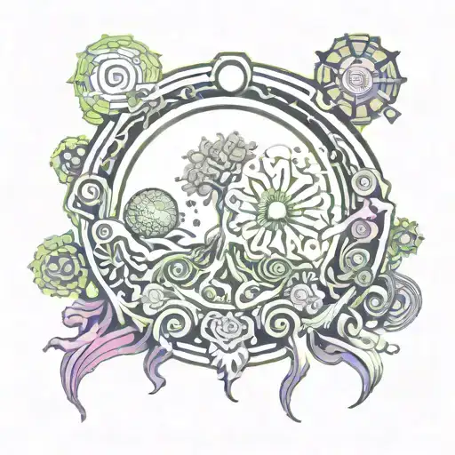 psychedelic   tattoo design idea