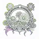 psychedelic   tattoo design idea