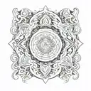 psychedelic   tattoo design idea