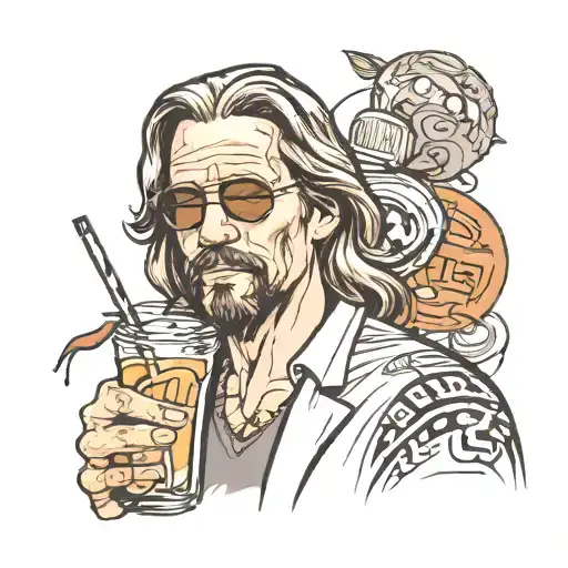 the dude abides tattoo design idea