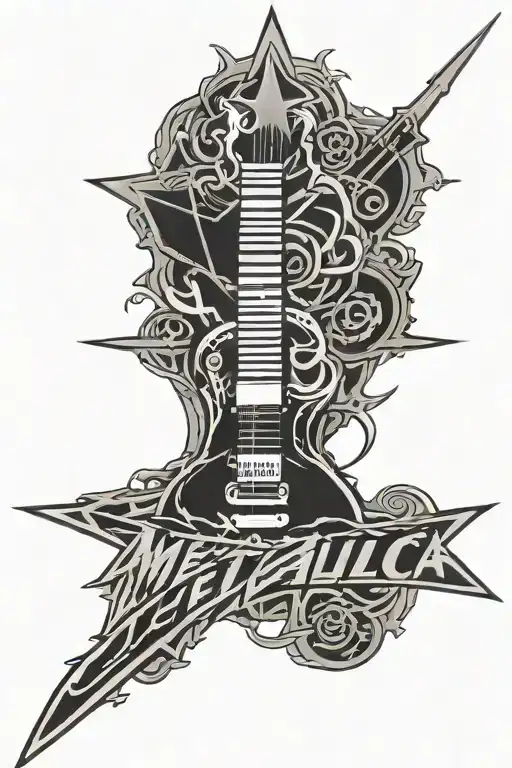 Metallica logo tattoo design idea