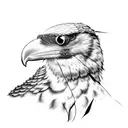 Raven and snake tattoo design idea