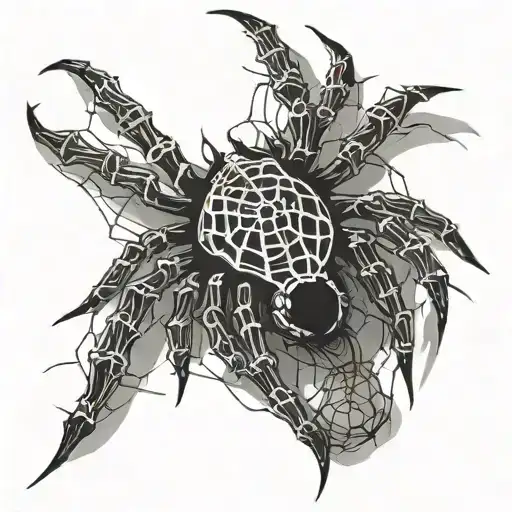 Spider Blackwork tattoo design idea