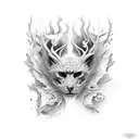 schizophrenia tattoo design idea