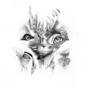 schizophrenia tattoo design idea