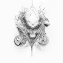 schizophrenia tattoo design idea