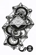 brass knuckles diamond tattoo design idea