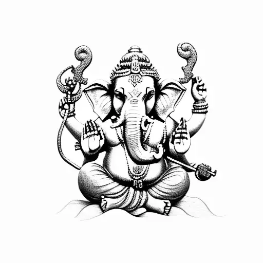 Ganesha tattoo design idea