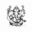 Ganesha tattoo design idea