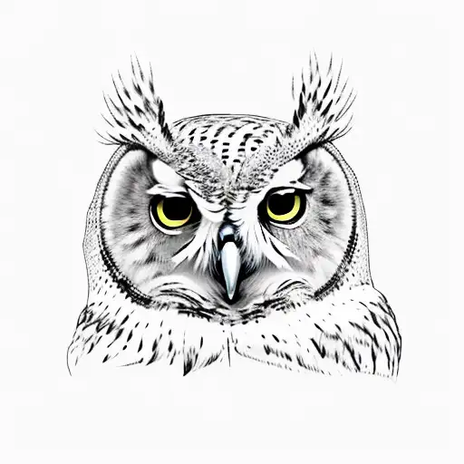 a owl who loves to travel love mountains no fear of any adventure always ready for the challenges tattoo design idea