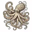 octopus tattoo design idea