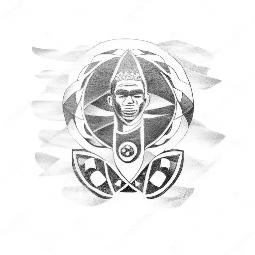 valen de fútbol manga tattoo design idea