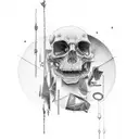 time tattoo design idea