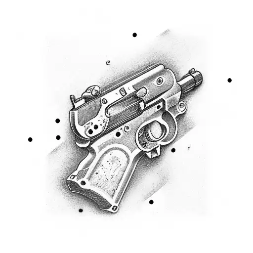 colt gun tattoo design idea
