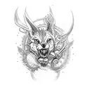 Tatuagem da Arma colt da série sobrenatural com a frase "juntos somos carvão, enxofre e s alitre" tattoo design idea