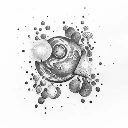  Milky Way tattoo design idea