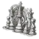king chess piece  tattoo design idea