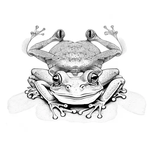 frog tattoo design idea