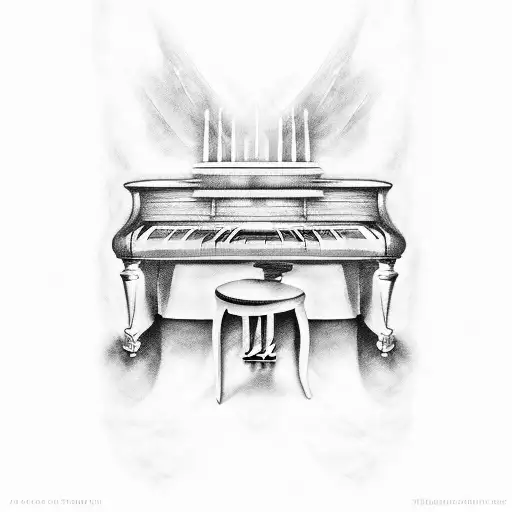 piano sheet music for first verse of sound of silence by disturbed tattoo design idea