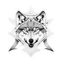 Wolf with "semper paratus" tattoo design idea