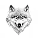 Wolf with "semper paratus" tattoo design idea
