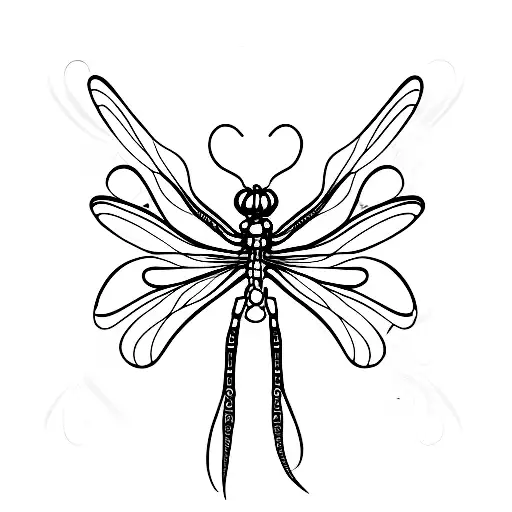 Dragonfly tattoo design idea