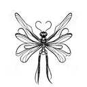 Dragonfly tattoo design idea