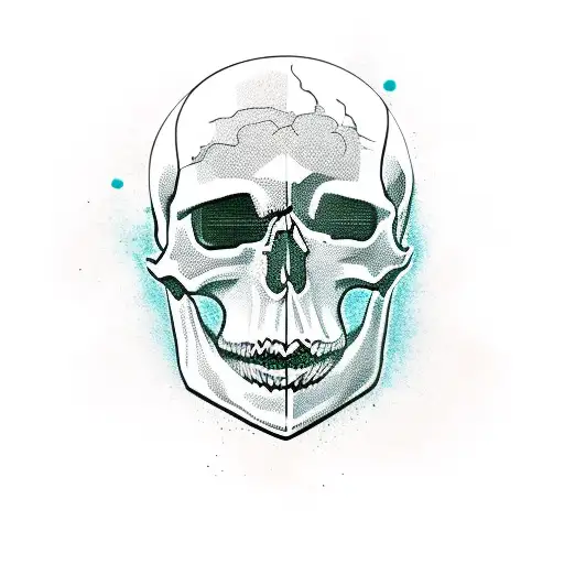 skull with emotion tattoo design idea