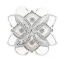 sand dollar with tent and achor tattoo design idea