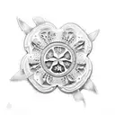 sand dollar camping  tattoo design idea