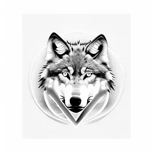 Combine a wolf, a soccer ball, and musical notes into a unique design tattoo design idea