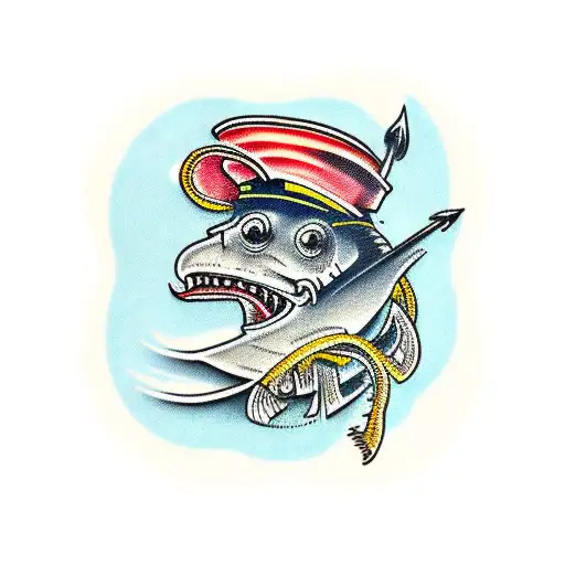 dry cod tattoo design idea