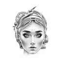 diosa hera tattoo design idea