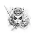 diosa hera tattoo design idea