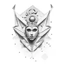 diosa hera tattoo design idea