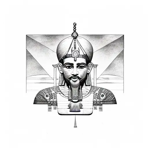 ra Ägypten mit Sonne  tattoo design idea