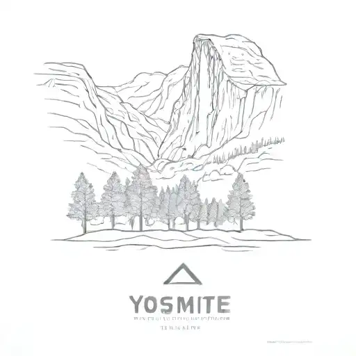 Yosemite National Park tattoo design idea