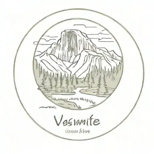 Yosemite National Park tattoo design idea
