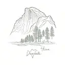 Yosemite National Park tattoo design idea