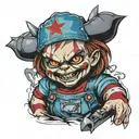 chucky tattoo design idea