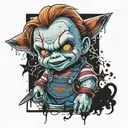 chucky tattoo design idea